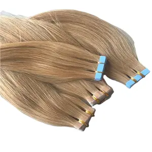 Bulk Quantity Available of 100% Raw Unprocessed Temple Tape Hair Human Hair Extensions for Global Purchasers