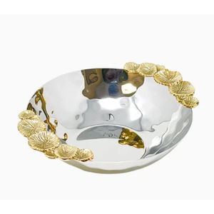 Cuenco redondo de Metal martillado de la más alta calidad, cuenco de mesa antiguo con acento Floral para vajilla de Hotel, cuenco para servir aperitivos - Product Image 5