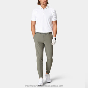 กางเกงกีฬาขาตรงผ้าแคนวาสคุณภาพสูงสำหรับผู้ชายเสื้อผ้ากอล์ฟกางเกงผ้าชิโนผ้าฝ้ายแบบทางการกางเกงกอล์ฟ - Product Image 5