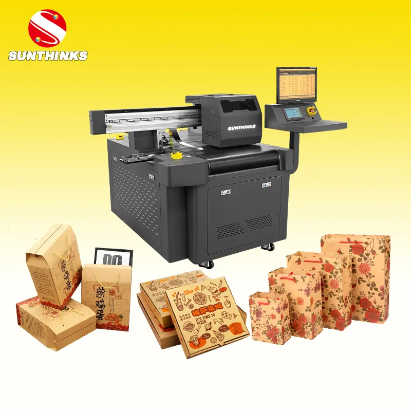 2023 Novo 30cm 60cm 90cm 120cm 150cm 180cm Digital Single Pass Carton Box Kraft Paper Bag Printer Inkjet Packaging Printer