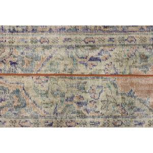 Vintage 2 '1X3' 2 pies alfombra turca Beige negro clásico rectángulo Patchwork diseño lana poliéster látex para sala de estar dormitorio de adolescentes - Product Image 5