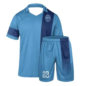 ชุดฟุตบอล,ชุดฟุตบอลแบบเต็มตัวผ้าโพลีเอสเตอร์แห้งเร็วเสื้อฟุตบอลแบบมืออาชีพพิมพ์ลาย3D