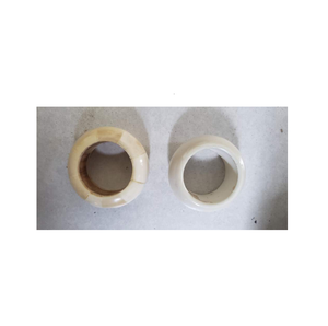 2 servilleteros con incrustaciones de hueso, forma redonda clásica para anillo de tejido de color negro para accesorio de mesa de fiesta - Product Image 5