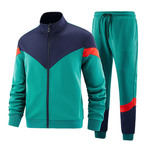 Chándal de hombre con capucha de algodón de peso pesado con logotipo personalizado hecho en fábrica, chándal de ajuste regular transpirable OEM - Product Image 2