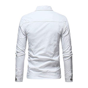 Vestes en jean fabriquées en usine sur mesure à la mode pour hommes Motif imprimé d'hiver Offre Spéciale Prix compétitif Techniques lavées - Product Image 3