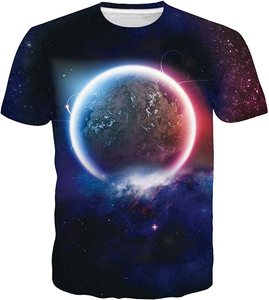 เสื้อยืดคอกลมแขนสั้นสำหรับผู้ชายพิมพ์ลายดิจิทัลป้ายผ้าถักผ้าโพลีเอสเตอร์100% คุณภาพสูง - Product Image 3