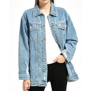 Meilleures ventes Veste en jean décontractée pour femmes Veste en tricot de coton à la mode à vendre - Product Image 6