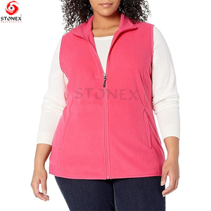 Chaleco de forro polar suave sin mangas de corte clásico para mujer Chaleco de último diseño hecho a medida para mujer - Product Image 4