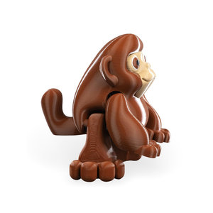 Prodotto unico e accattivante per il personaggio della scimmia Stretching stampato in 3D - Product Image 3