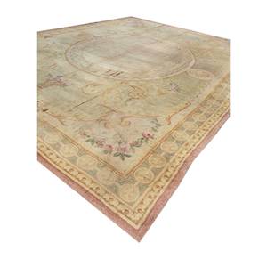 Tapis en laine noués à la main Aalam Gold Classic de haute qualité Pae-5932 pour la maison, le salon, la chambre, le couloir, carré, médaillon, rectangulaire - Product Image 2