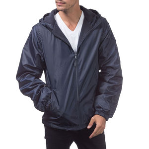 Chaqueta Cortavientos Impermeable de Alta Calidad, 100% Nailon, con Bolsillos con Cremallera, Chaqueta con Capucha para Hombre, Personalizable - Product Image 4