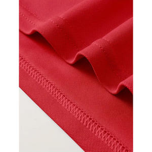 Chemises polo grande taille à motif uni pour hommes Tissu tricoté en piqué de coton Uniforme de bureau de travail Logo personnalisé aux prix de gros - Product Image 3