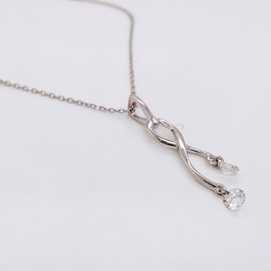 Pendentif en diamant de laboratoire 14 carats en or massif 0.50 ct collier de mariage en diamant de laboratoire pour femmes collier pour bijoux d'anniversaire - Product Image 4