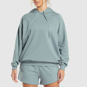 ชุดฮู้ดดี้ลำลองผู้หญิงน้ำหนักเบา คุณภาพสูง เป็นมิตรกับสิ่งแวดล้อม ระบายอากาศได้ดี ผลิตจากโพลีเอสเตอร์/คอตตอน 2 ชิ้น สามารถปรับแต่งได้ - Product Image 1