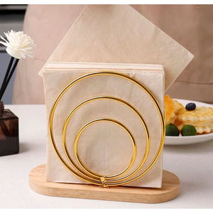 Porte-serviettes noir au design unique Porte-serviettes Fournitures d'hôtel Porte-serviettes en métal de la plus haute qualité Porte-serviettes décoratif de table - Product Image 6