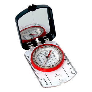 Bussola Pieghevole Professionale Wallis con Indicatori Notturni, Specchio e Cordino per Appendere - Product Image 1