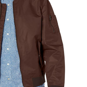 Chaqueta cortavientos personalizada de alta calidad chaqueta de bombardero informal ropa de calle para hombres chaqueta de Bombardero - Product Image 3