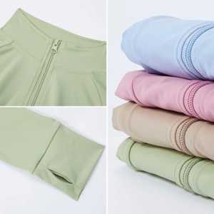 Chaqueta de gimnasio de manga larga de talla grande para mujer de alta calidad logotipo personalizado Yogini Fitness Activewear transpirable ecológico de secado rápido - Product Image 6