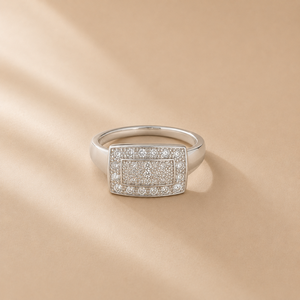 Anillo Regal Frame - Anillo Ajustable de Moda Hip Hop con Corte Princesa - Product Image 3