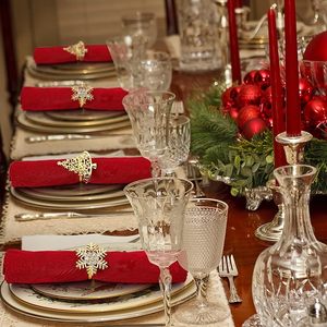 Increíble plata alemana copo de nieve plata esterlina, servilletero de papel Navidad copo de nieve Rhinestone servilletero anillo Mesa Decoración Bodas - Product Image 1