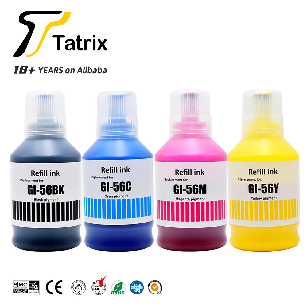 Tatrix GI-56 GI56 Nachfülltinte-Flasche kompatibel wasserbasierte Massenflasche Nachfülltinte für Canon-Drucker Drucktinte