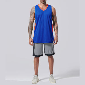 Maillots de basket-ball réversibles de haute qualité pour hommes, séchage rapide, design élégant, évacuation de l'humidité, respirant, vêtements de basket-ball - Product Image 3