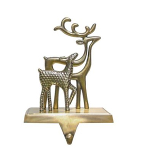 Soporte para medias dorado de alta calidad Metal elegante con chapado en oro Suministro al por mayor Medias de Navidad Soporte para existencias a precio - Product Image 1