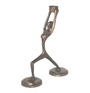 Porte-bougie en métal abstrait, sculpture d'art moderne, support pour bougie chauffe-plat pour la décoration de la maison - Product Image 6