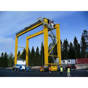 رافعة جسرية عالية الجودة بعجلات مطاطية لرفع الحاويات بسعة <span class=keywords><strong>10</strong></span> طن و40 طن و50 طن، حاصلة على شهادة CE وISO، رافعة 20 طن للبيع - Product Image 5