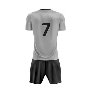 100% poliéster logotipo personalizado sublimación impreso uniforme de fútbol de alta calidad desgaste del equipo Conjunto de camiseta y pantalones cortos de fútbol - Product Image 3