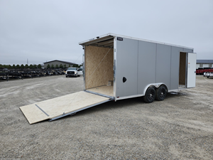 Lightning 8.5x20 Enclosed Cargo <b>Trailer</b> 9800 GVWR Tandem Axle Car Hauler <b>Trailer</b> 84" Interior Height V-Nose Ramp Door for sale - Product Image 5