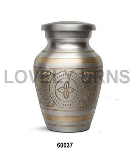 Urna Pequeña Plateada para Cenizas Humanas - Urna Conmemorativa para Cenizas de Mamá, Papá y Seres Queridos (Unisex) - Product Image 1