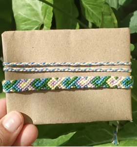 Friendship <b>Bracelet</b> or <b>Anklet</b> Chevron - Colorful - String - Trendy - *CUSTOMIZABLE* - Product Image 1
