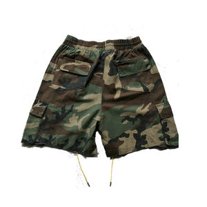 2025 pantalones cortos Cargo para hombre para aventuras de verano Pantalones cortos Cargo de tela con estampado personalizado para Hombre Pantalones cortos holgados de algodón elástico de ajuste relajado - Product Image 3