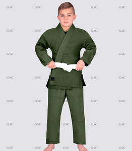 Uniformes de jiu-jitsu brésilien unisexe pour enfants Kimonos vierges de haute qualité en coton Services OEM pour garçons et filles - Product Image 4