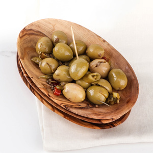 จานไม้มะกอกทรงรีสำหรับจิ้มซอสและทาปาส ขนาดเล็ก 12–16 ซม. ขายส่ง - Product Image 3