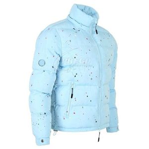 Custom Reflective Branding Strap Adjustable Cuffs Heat Sealed Quilting Platinum <b>Men</b> Canvas Winter High Padded Puffer Jacket - Product Image 4