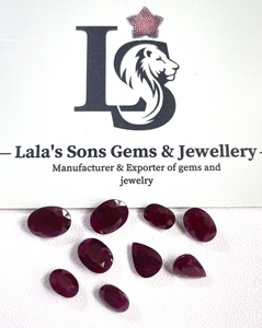 Pierre précieuse de qualité supérieure, 100% naturelle, rubis africain chauffé, taille ovale en forme de poire 5x7mm, 60 carats, couleur rouge sang, pierre précieuse en vrac pour la fabrication de bijoux - Product Image 5