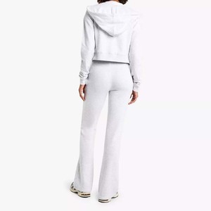 Vintage Acid Wash vente en gros 2 en 1 poids lourd hiver sweat à capuche zippé pour les femmes 100% coton - Product Image 2