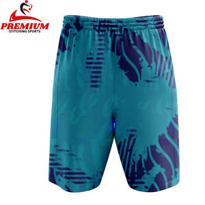 กางเกงขาสั้นผู้ชายผ้าตาข่ายพิมพ์ลายแบบซับลิเมชั่นสั่งทำพิเศษแบบสบายๆ มีกระเป๋า - Product Image 2