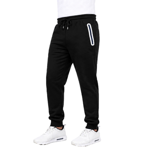 Pantalones Deportivos Galaxy Harvic para Hombre, Cintura Elástica, Forro Polar, Invierno, Peso Medio, Cierre de Cremallera, Bolsillos Laterales, 80% Forro Polar - Product Image 3