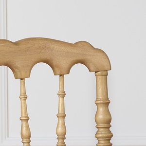 Napoleon Spindle <b>Chairs</b> Made Of Solid Teak Wood <b>High</b> Quality With Upholstery For Dining Room - Product Image 5