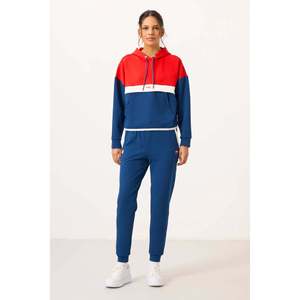 Conjunto Deportivo Tommylife Wholesale Parliament con Capucha y Bloques de Color para Mujer - 95327 - STONE - Product Image 4