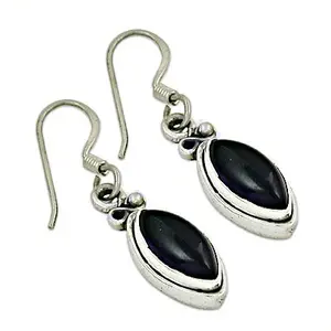 Boucles d'oreilles pendantes en onyx noir pour femmes en argent 925 - Bijoux tendance - Product Image 2