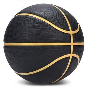 Ballon de basket-ball noir de haute qualité Taille 3 Jeu Streetball Cadeaux Intérieur Extérieur Garçons Logo et design personnalisés OEM confortable - Product Image 4