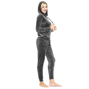 Señoras Activewear Chándal Joggers Chándal Trajes para mujer Sudadera con capucha y pantalones de chándal Conjunto de chándal de 2 piezas para mujer - Product Image 2