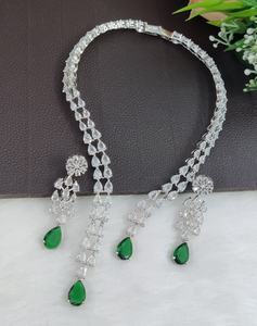 Conjunto de Collar de Diamantes Americanos de Primera Calidad para Mujer, Joyería Elegante con Aretes, Accesorios de Lujo para Fiestas y Bodas - Product Image 5