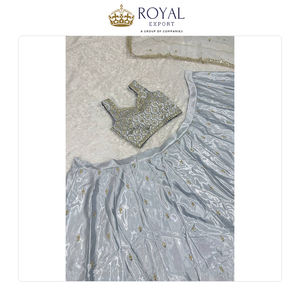 Experts dans la vente de collections de vêtements de mariage pour femmes de haute qualité, nouvelle collection de créateurs de mode, en satin de soie, travail de zari, lehenga choli - Product Image 6