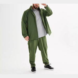 Chándal Deportivo de Forro Polar Térmico con Cremallera y Logotipo Personalizado para Hombre, Transpirable, Ecológico, para Invierno, Tallas Grandes, para Gimnasio - Product Image 3