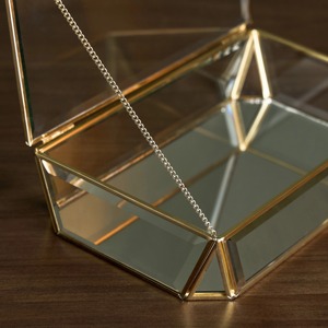 กล่องเครื่องประดับโปร่งใสจัดเก็บที่หรูหราเหมาะสำหรับสร้อยข้อมือแหวนสร้อยคอและอุปกรณ์เสริมที่มีหน้าต่างแสดงผลที่ชัดเจน - Product Image 6